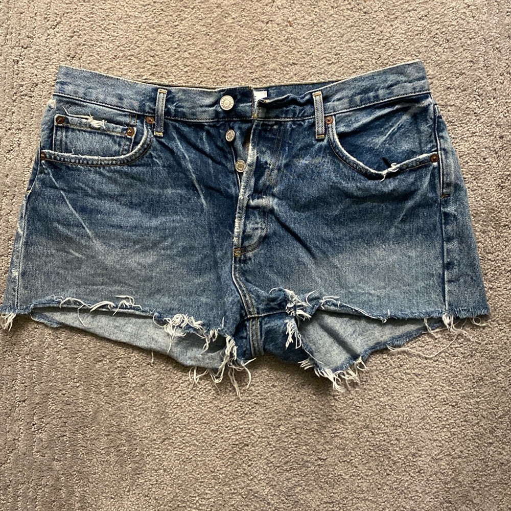 Agolde denim cut offs